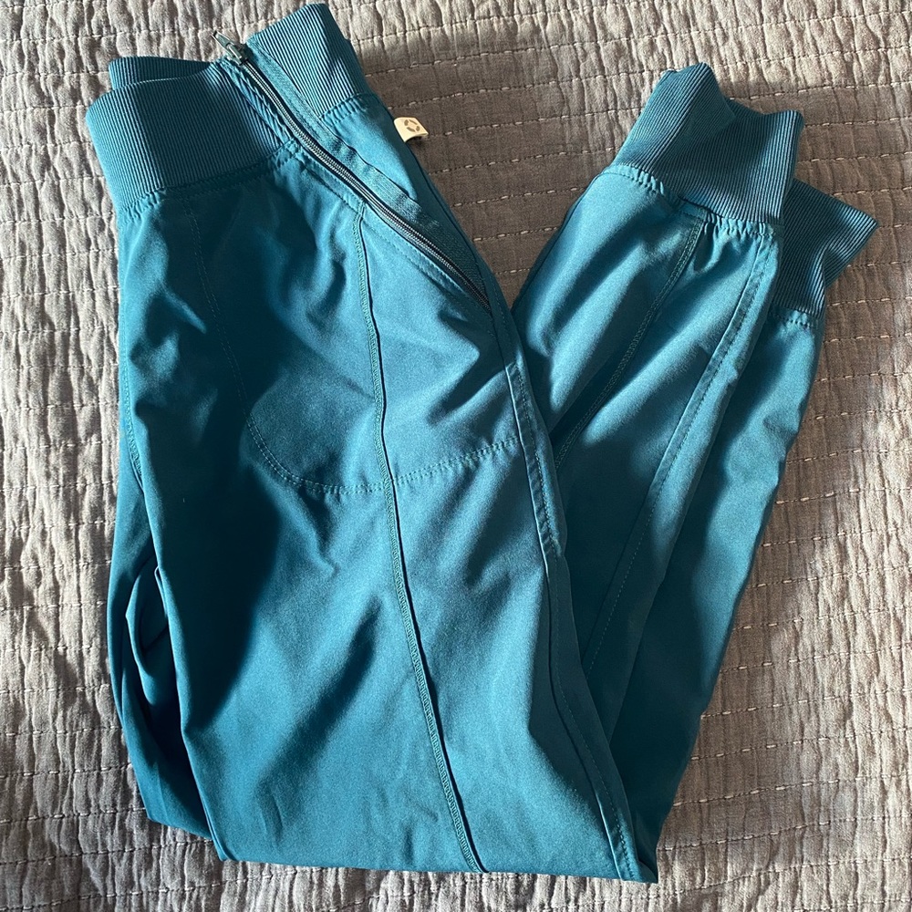 Carribean Blue Jogger Scrub Pants